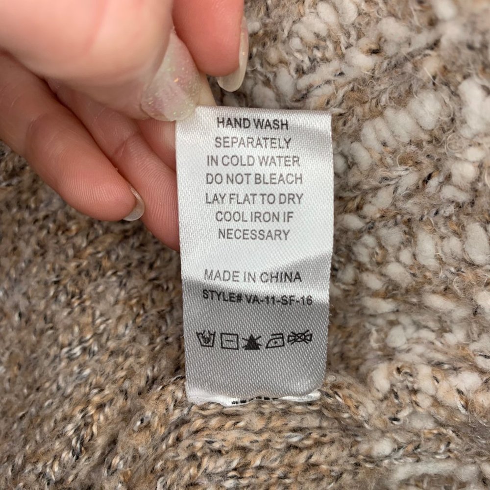 Fate Clairina Textured Knit Blush Pullover Sweater Small - Picture 7 of 7